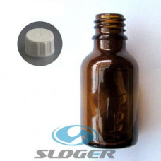 Balík 20ks Liekovka sklo hnedá 30 ml +uzáv.Handy