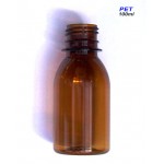 Liekovka-fľaša 100 ml hnedá plast bez uzáveru*