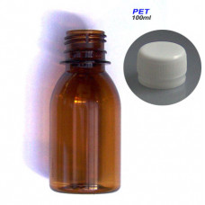 Liekovka 100 ml plast hnedá+uzáver Klasik.*