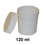 AKCIA! Balík100ks Kelímok 120 ml biely+uzáver 
