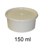 100x Lekárenský kelímok 150ml+narážací uzáver