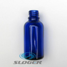 Liekovka - Fľaška 30 ml sklo modrá bez uzáveru*