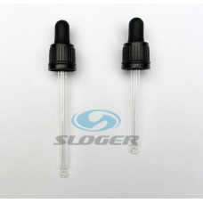 Uzáver s pipetkou pre liekovku 50ml sklo čierny,